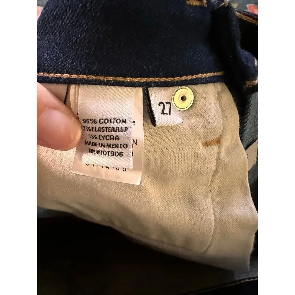 NWT Etica Lucy Two-Tone Denim Mini Skirt Size 27